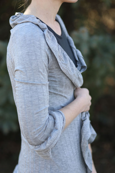 April Ruffled Cardigan | ¾ Length Sleeves