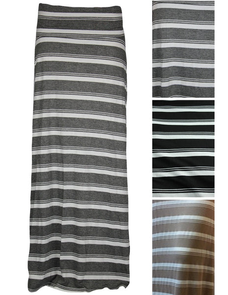 Junior Striped Long Skirt