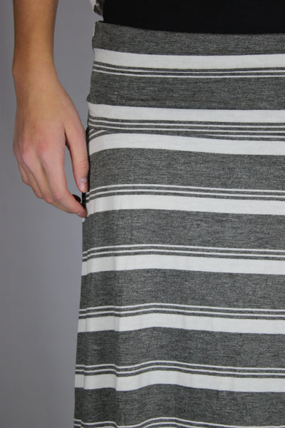 Junior Striped Long Skirt