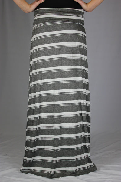 Junior Striped Long Skirt